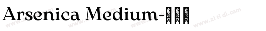 Arsenica Medium字体转换